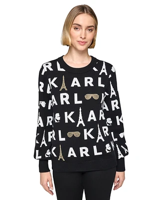 Karl Lagerfeld Paris Women's Embellished Sweater