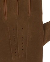 Isotoner Signature Men's Stretch Suede 3-Draw Touchscreen Gloves