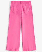 Epic Threads Little & Big Girls Twill Patch-Pocket Wide-Leg Pants, Exclusively at Macy's