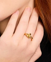 Kate Spade New York Gold-Tone Double Knot Accent Ring