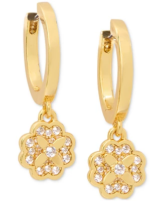 kate spade new york Heritage Bloom Huggie Drop Earrings