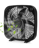 Sugift 20 Inch Box Portable Floor Fan with 3 Speed Settings and Knob Control