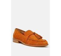 Rag & Co Rhone Tassels Detail Suede Loafers