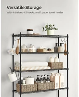 Slickblue 4-Tier Metal Over-the-Toilet Storage Shelf Ink