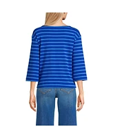 Lands' End Women's 3/4 Bell Sleeve Supima T-shirt