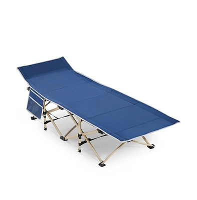 Yaheetech Folding Camping Bed Navy Blue