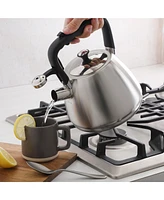 Mr. Coffee Armidale Large 2.5QT Brushed Stainless Steel Whistling Tea Kettle