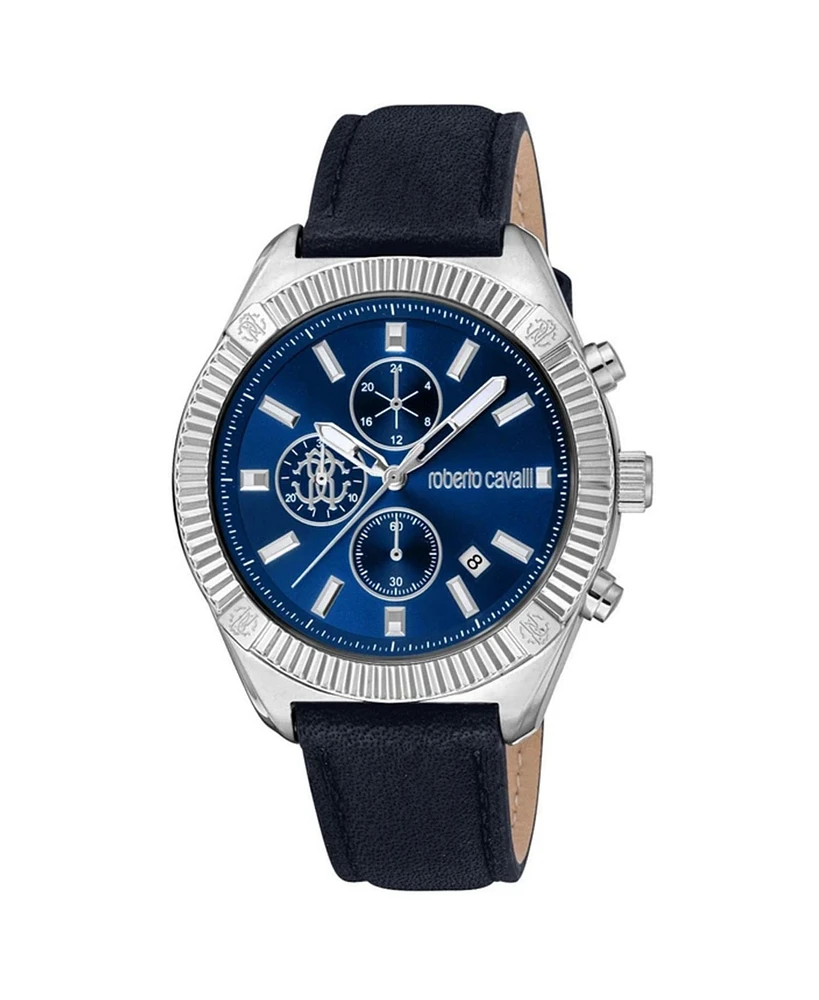 Roberto Cavalli Men's Robusto Blue Dial Watch - RC5G011L0025