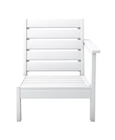 WestinTrends Outdoor Patio Hdpe Right Arm Facing Deep Seating Corner Chair