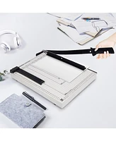 Yescom 15" Cut Length B4 Paper Cutter Guillotine 12 Sheet Cutting Machine Photo Trimmer