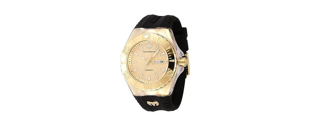 TechnoMarine Men's Tm-122012 Cruise Quartz 3 Hand Gold