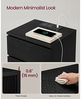 Slickblue Nightstand with Charging Station for Convenient Power Access and Sleek Design