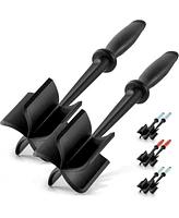 Zulay Kitchen 2 Pack Ground Beef Chopper Tool Hamburger Smasher