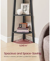 Slickblue Tier Corner Shelf Stand Space-Saving Display for Home or Office Decor