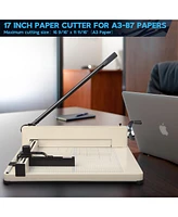Yescom 17” Blade A3 Large Paper Cutter Guillotine 400 Sheets Cutting Craft Trimmer