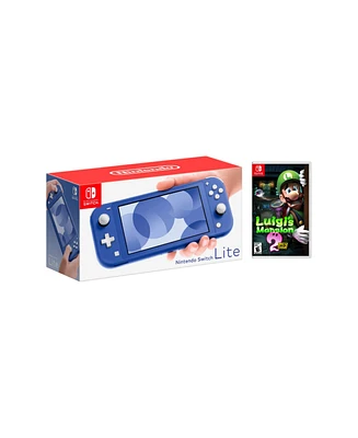 Nintendo Switch Lite Bundle With Luigi's Mansion 2 Hd Game