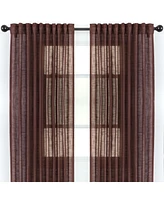 Chanasya Premium 2-Panel Soft Textured Semi Sheer Curtains for Window Living Room Bedroom Kitchen Office