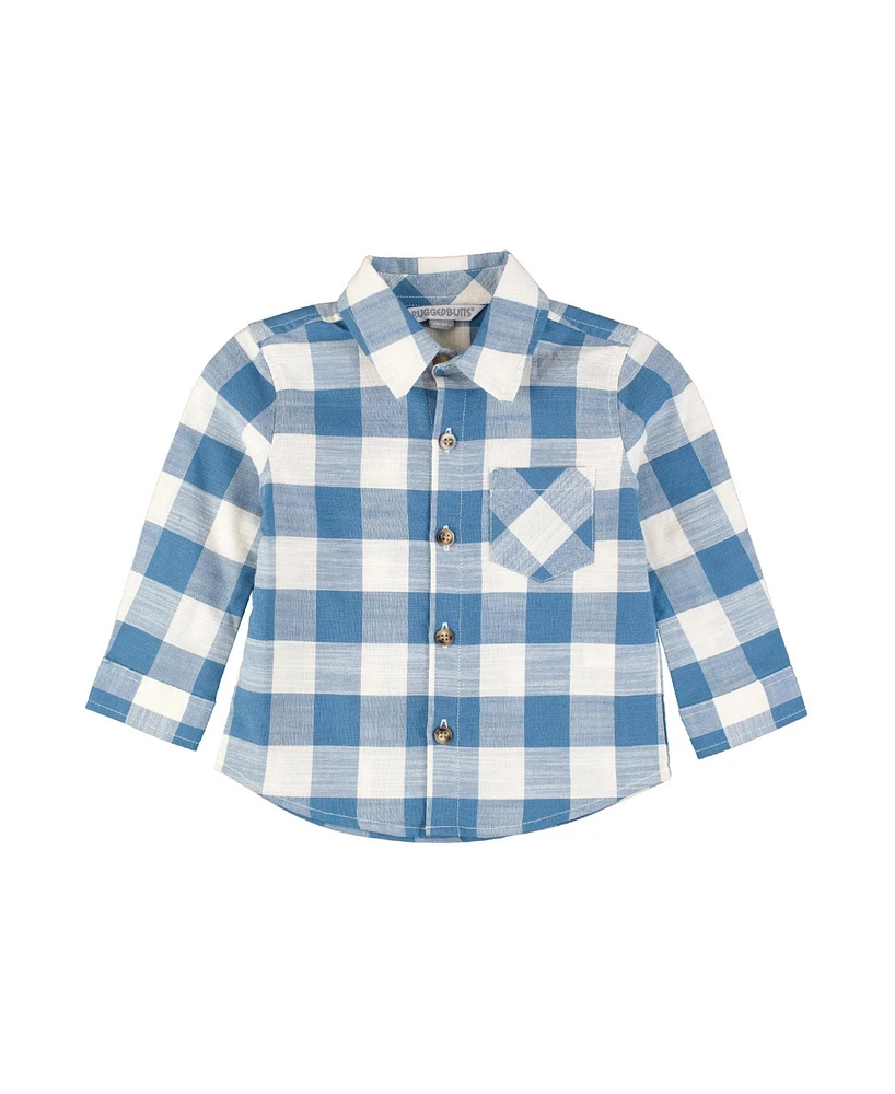 RuggedButts Big Boys Long Sleeve Button Down Shirt