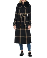 Vince Camuto Women's Double-Breasted Maxi Wool Blend Coat