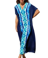 Cupshe Women's Bohemian Tie-Dye Beach Maxi Cover-Up Dress