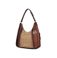 Mkf Collection Becket Faux Crocodile-Embossed Shoulder Bag by Mia K