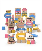 Geoffrey's Toy Box Make A Monster 100-Piece Solid Wood Block Set, Created for Macy's