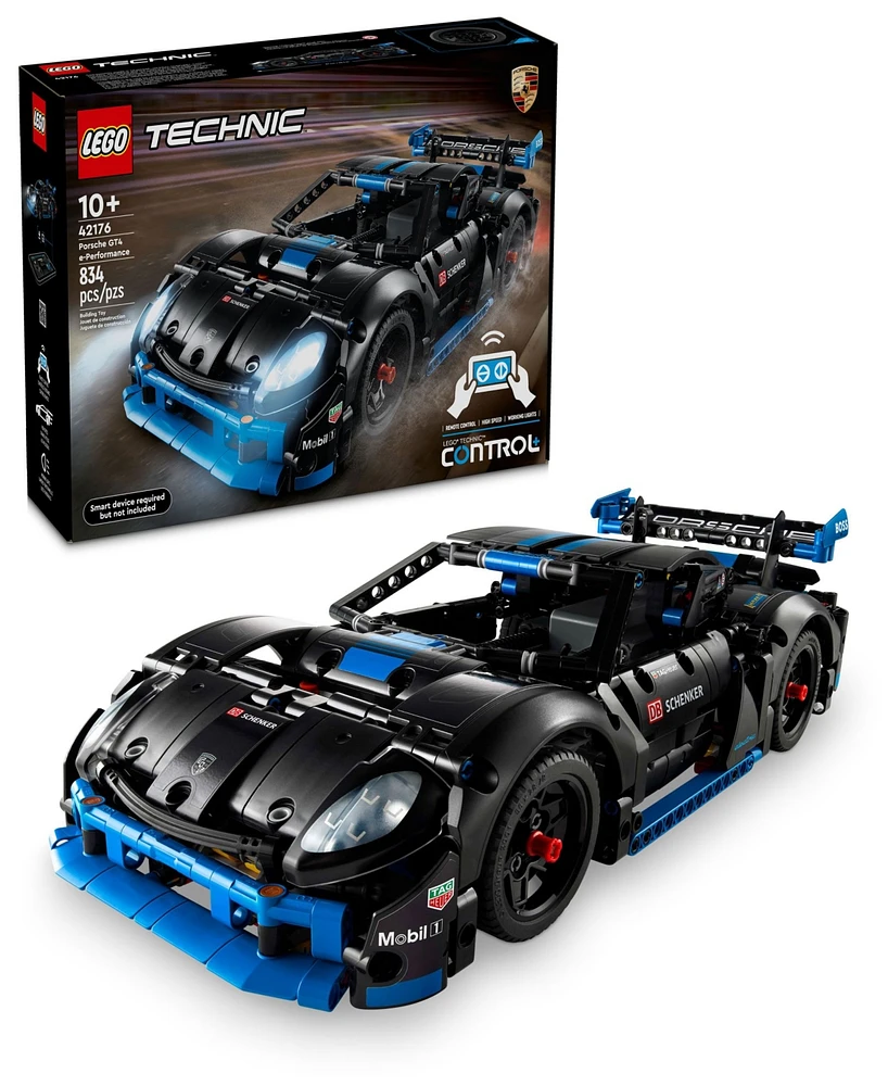 Lego Technic Porsche GT4 e-Performance Race Car Toy 42176 Building Set, 834 Pieces