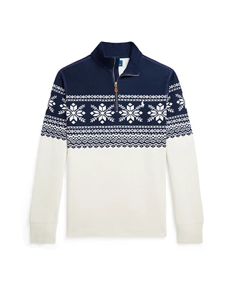 Polo Ralph Lauren Big Boys Snowflake Double-Knit Pullover Sweatshirt