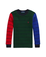 Polo Ralph Lauren Toddler and Little Boys Waffle-Knit Cotton Long Sleeve Tee