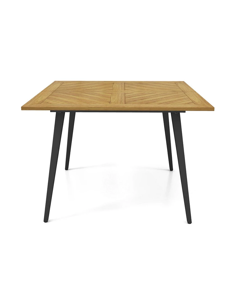 Sugift 4-Person Acacia Wood Outdoor Dining Table