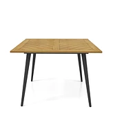 Sugift 4-Person Acacia Wood Outdoor Dining Table