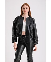 Furniq Uk Women's Leather Jacket