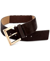 Michael Kors Women's Wide Calf Hair Leather Belt