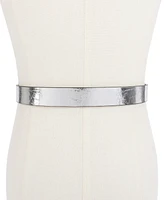 Michael Kors Women's Gold-Tone Leather Belt