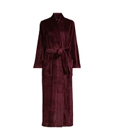 Lands' End Women's Petite Cozy Plush Long Wrap Robe