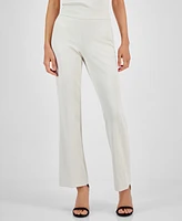 Anne Klein Women's High-Rise Pull-On Bootcut Pants