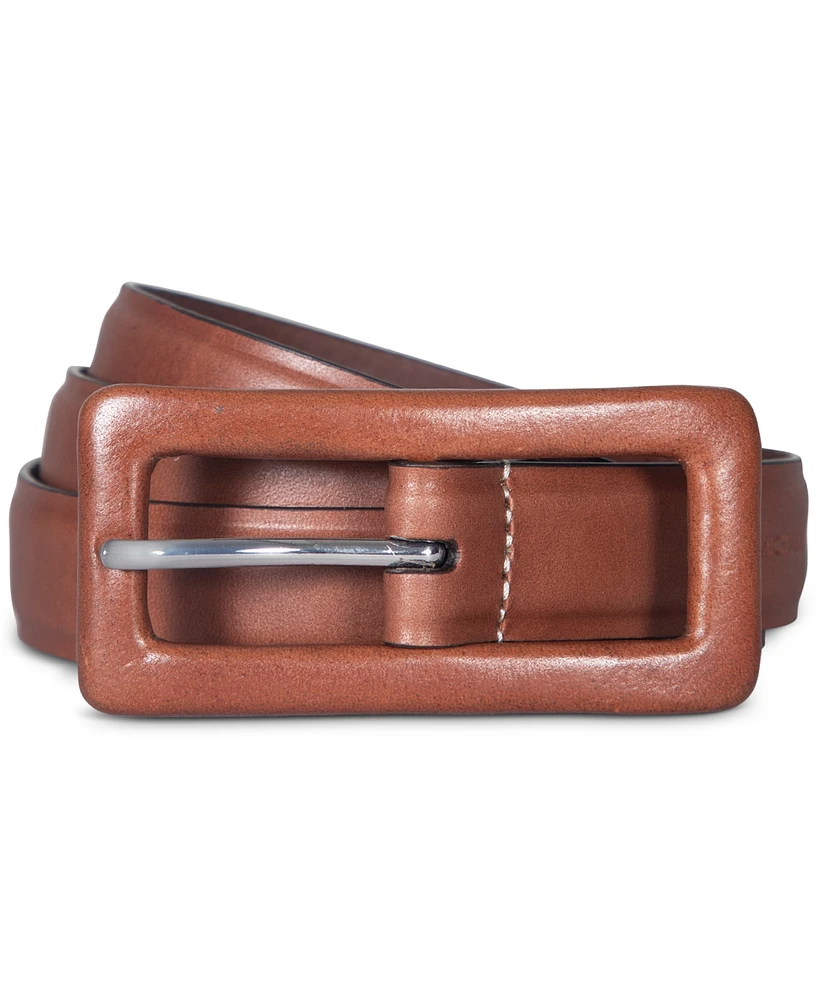 Michael Kors Leather Covered Buckle Belt