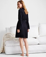 State of Day Women's Lace-Trim Knit Wrap Robe, Exclusively at Macy's