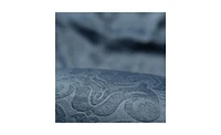 Chanasya Premium 2-Panel Embellish Embossed Classy Blackout Curtains - 3-in-1 Back Tab, Rod Pocket