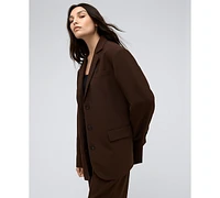 Kenneth Cole Women's Vision Twill Three-Button Boyfriend Jacket