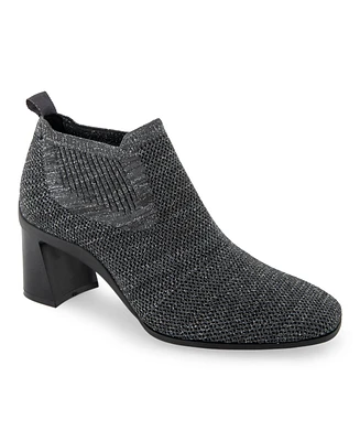 Aerosoles Women's Canvas Knit Fabric Booties