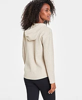 On 34th Women's Ribbed-Knit Sweater Hoodie, Created for Macy's