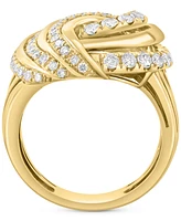 Effy Diamond Swirling Cluster Statement Ring (1 ct. t.w.) in 14k Gold