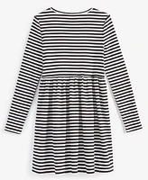 Epic Threads Little & Big Girls Long-Sleeve Chill Striped Dress, Created for Macy's