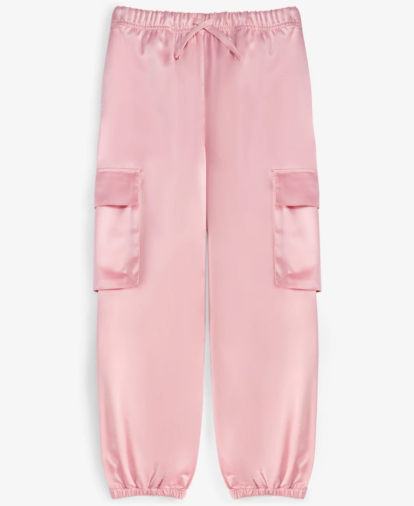 Epic Threads Little & Big Girls Satin Cargo Joggers, Exclusively at Macy's