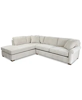 Marlyann 2-Pc. Fabric Roll Arm Sectional Sofa, Exclusively at Macy's