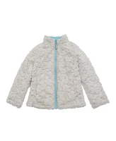 Rokka&Rolla Girls Reversible Sherpa Fleece Puffer Jacket