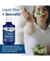 Trace Minerals Liquid Zinc + Quercetin | 25 mg Zinc, 200 mg Quercetin | Supports Normal Immune System Function | Natural Orange Mango Flavor | 32 Serv