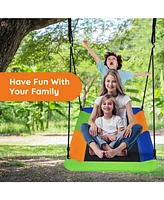 Costway 700lb Giant 60'' Platform Tree Swing Outdoor w/ 2 Hanging Straps