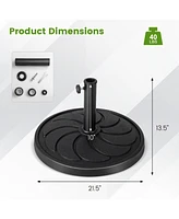 Sugift 40LBS 21.5Inch Round Outdoor Umbrella Base